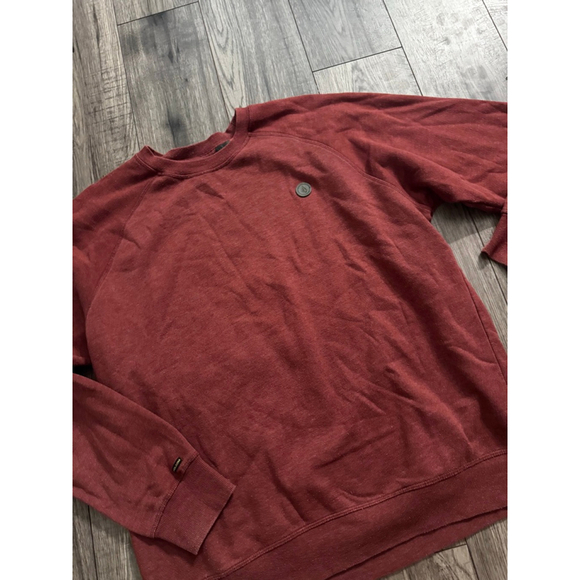 Volcom Classic Fit XL Essential Crewneck Brick Red - Picture 3 of 6